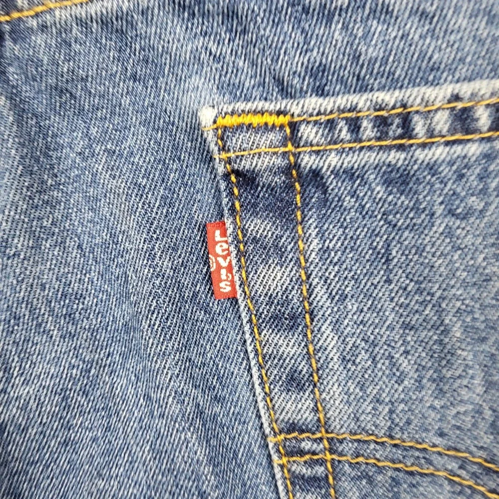 Levi Strauss 505 Mens W42 L32 Blue Denim‎ Jeans Straight Fit Classic